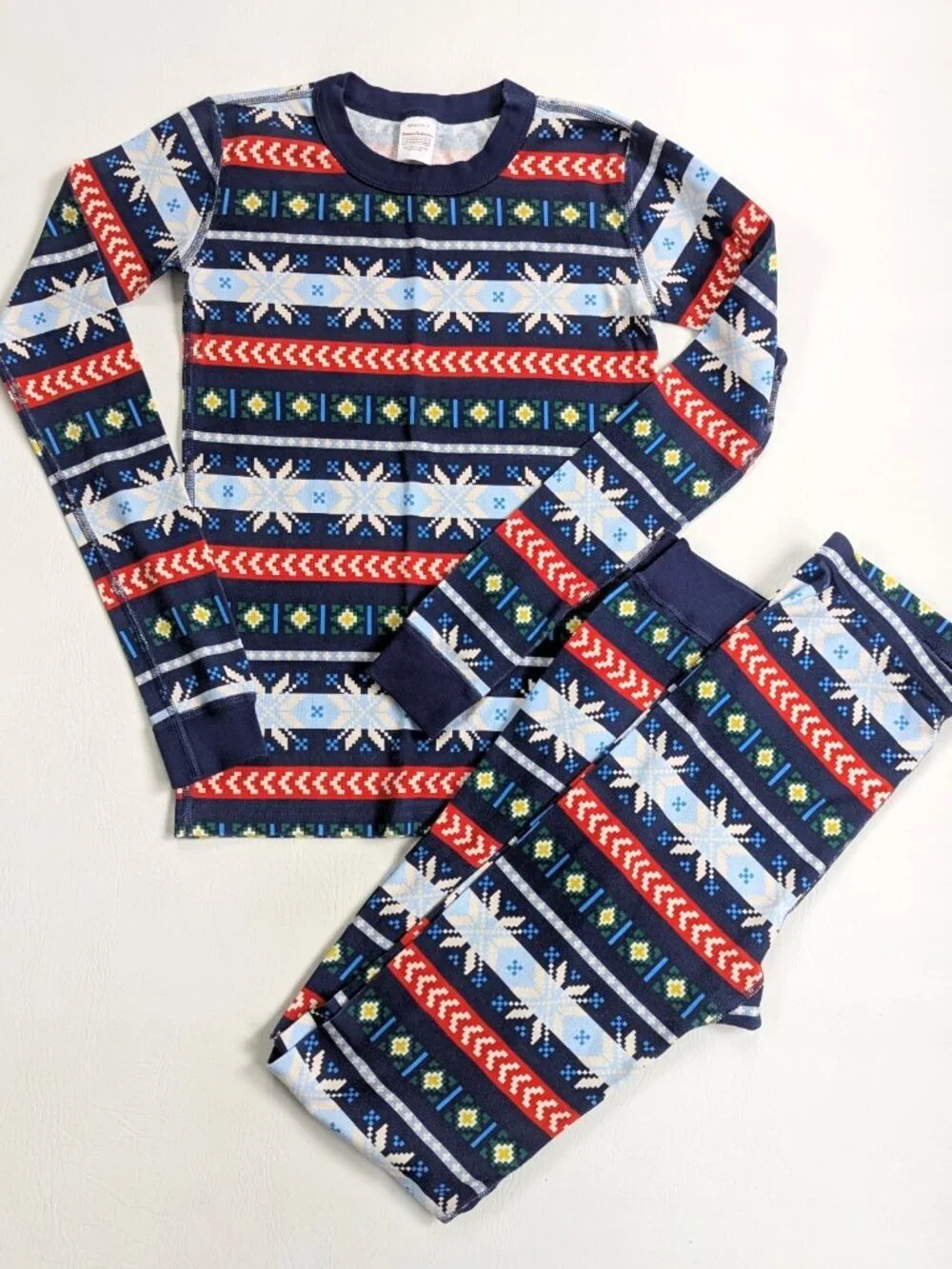 Hanna Andersson Pajamas Snowflake 160 cm US 14 Organic Boy's Girl's Holiday PJ's